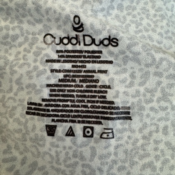 Cuddl Duds Stay Warm Leopard Print Leggings - Picture 3 of 5